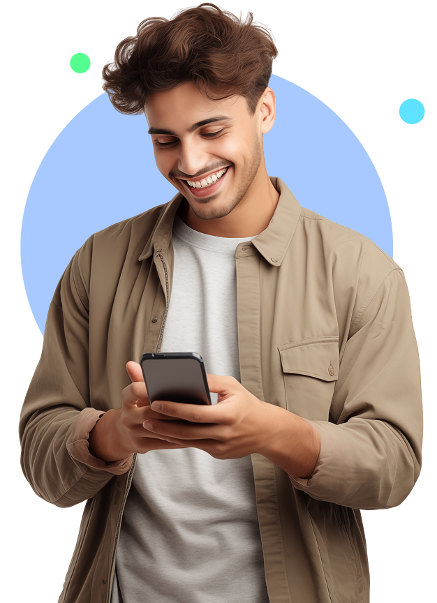 Person using phone